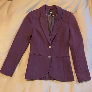 H&M Blazer - Size 2 - Color: Purple
